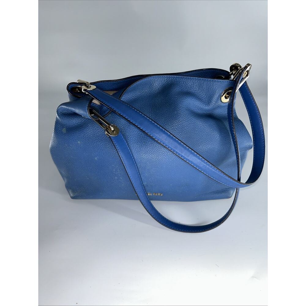 Blue Michael Kors Purse Two Straps Gold Accent shoulder bag, gently used Hobo